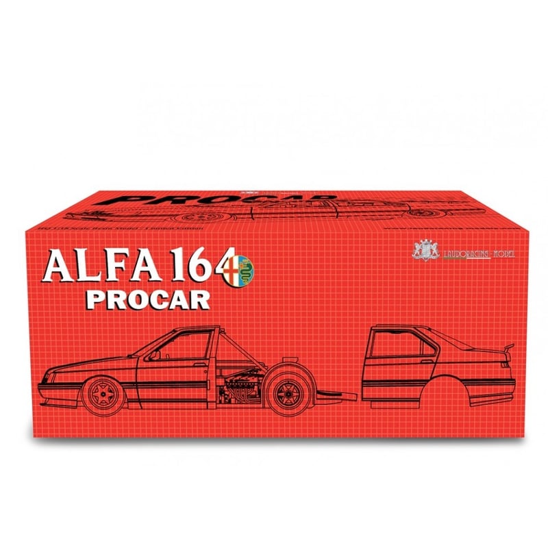 1/18 アルファロメオ 164 プロカー プロトティーポ 1988 レッド Alfa Romeo 164 Procar Prototipo 1988 1:18 Model car 1:18 Laudoracing