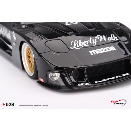 Top Speed 1/18 Mazda RX-7 LB-Super Silhouette Liberty Walk Black