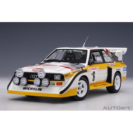 Autoart 1/18 Audi Quattro S1 No.6 Rally Monte Carlo 1986 H.Mikkola/A.Hertz