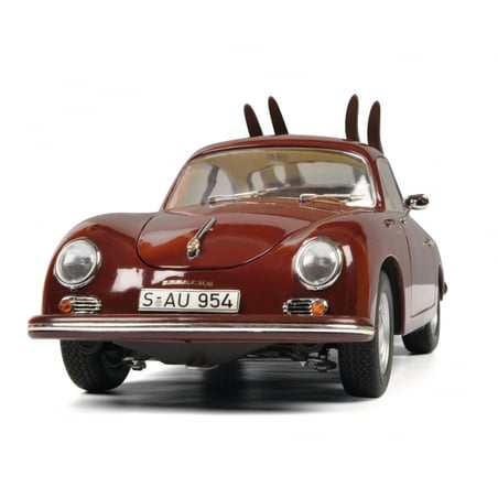 1/18 Porsche 356 A Carrera Coupe "Skiurlaub" with Luggage Rack and 2 pairs of Ski