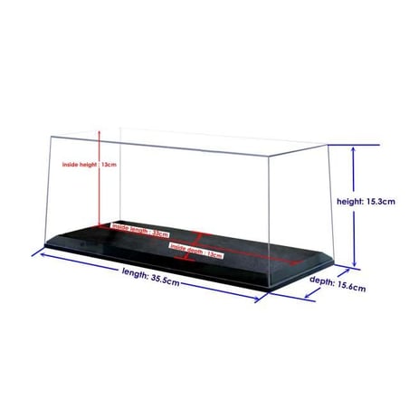 Triple9 1/18 Acrylic Single Showcase with 4 mobile LED lamps for model cars in scale 1/18
