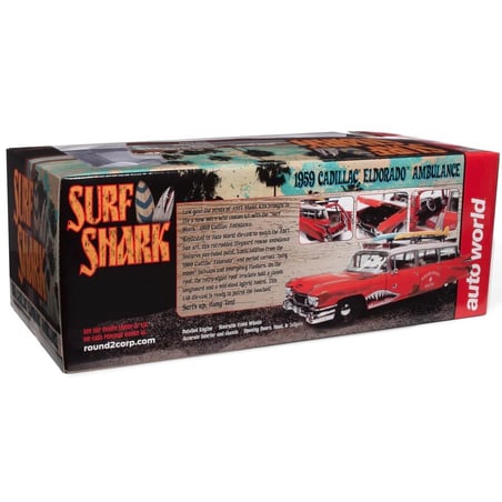 AutoWorld 1/18 Cadillac Eldorado Ambulance Surf Shark 1959