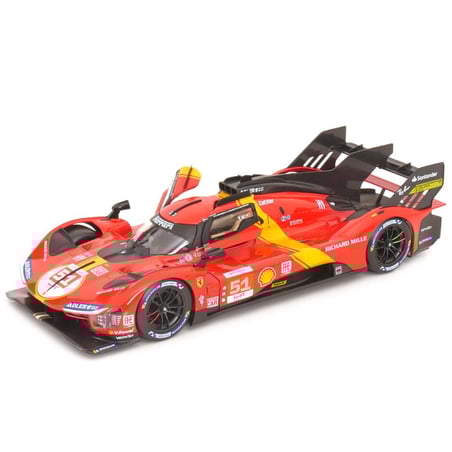 Bburago 1/18 Ferrari 499P Turbo V6 Team Ferrari AF Corse No.51 Winner 24Hrs Le Mans 2023 Pier Guidi/J.Calado/A.Giovinazzi