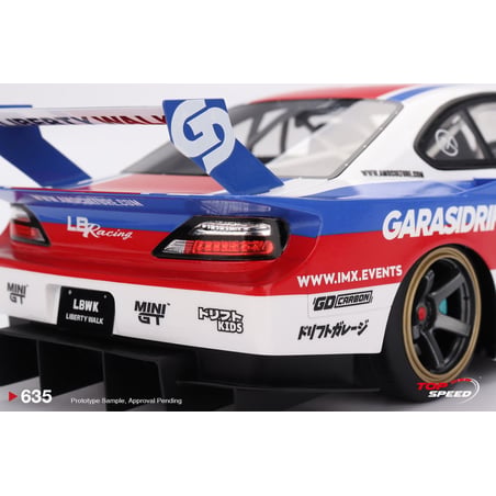 Top Speed 1/18 Nissan LB-Super Silhouette S15 SILVIA GARASIDRIFT x LBWK 2025