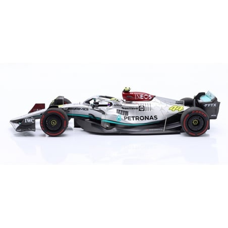 Minichamps 1/18 Mercedes AMG Petronas F1 W13 E Performance Formula One Team No.44 Spain GP 2022 Lewis Hamilton