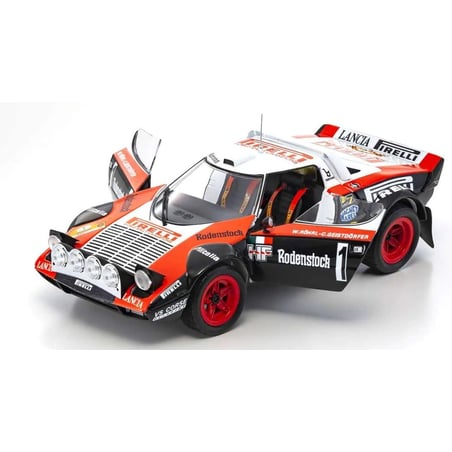 Kyosho 1/18 Lancia Stratos HF No.1 Winner Rallye Hunsrueck 1978, Night Version Walter Röhrl / Christian Geistdörfer