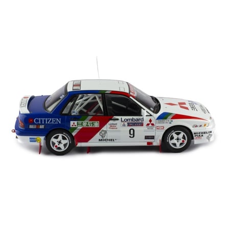 IXO 1/18 Mitsubishi Galant VR-4 No.9 2nd RAC Rallye 1990 Staffan Parmander/Kenneth Eriksson