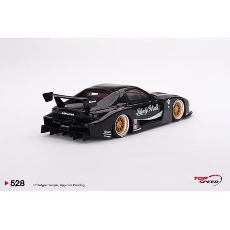 Top Speed 1/18 Mazda RX-7 LB-Super Silhouette Liberty Walk Black