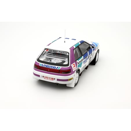 Otto Mobile 1/18 Mazda 323 GTX Gr.A 1000 Lakes Rally 1991 Tommi Mäkinen
