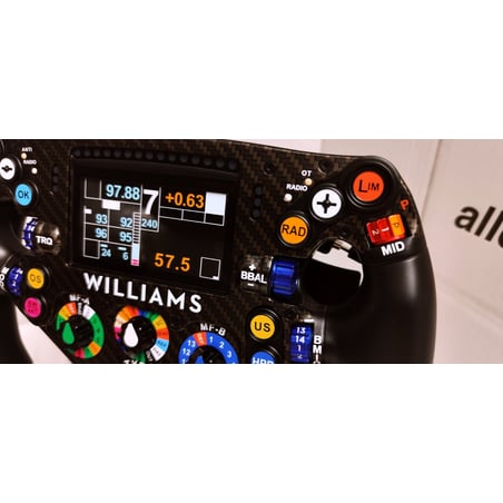 Minichamps 1/1 Team Williams F1 FW46 Steering Wheel No.23 Alex Albon/Franco Colapinto/Logan Sargeant 2024