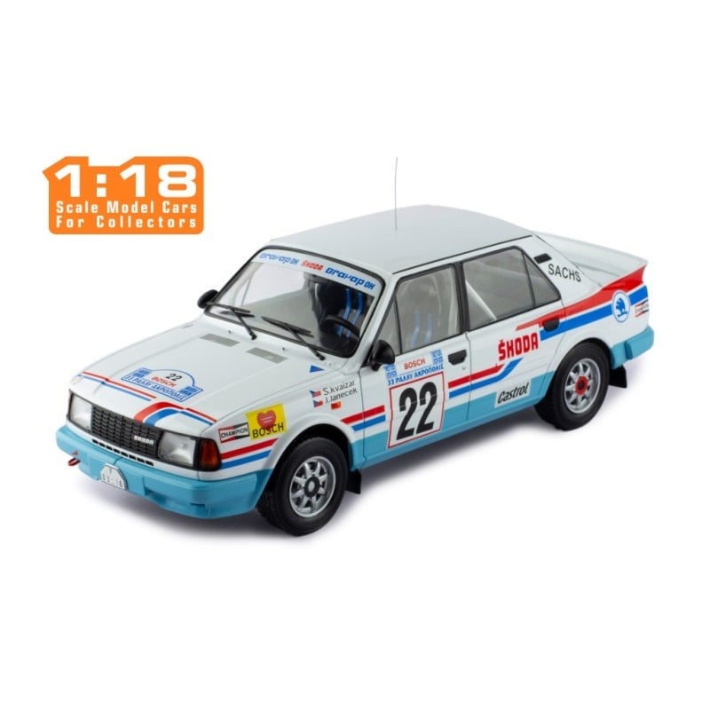 IXO 1/18 Skoda 130LR No.22 Rally Acropolis 1986 Svatopluk Kvaizar/Jiri Janecek