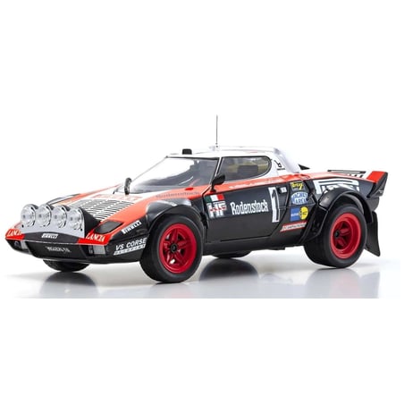 Kyosho 1/18 Lancia Stratos HF No.1 Winner Rallye Hunsrueck 1978, Night Version Walter Röhrl / Christian Geistdörfer