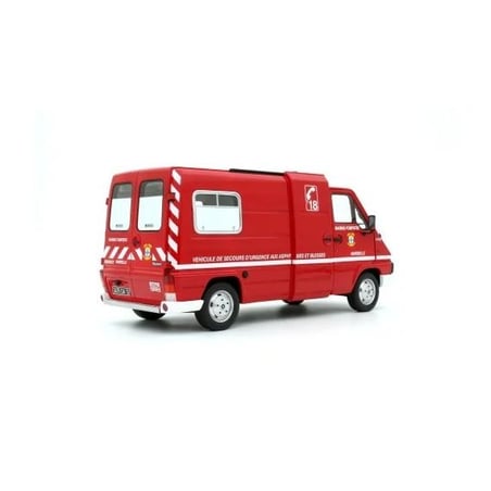 Otto Mobile 1/18 Renault Master T30 VSAB Pompiers 1980