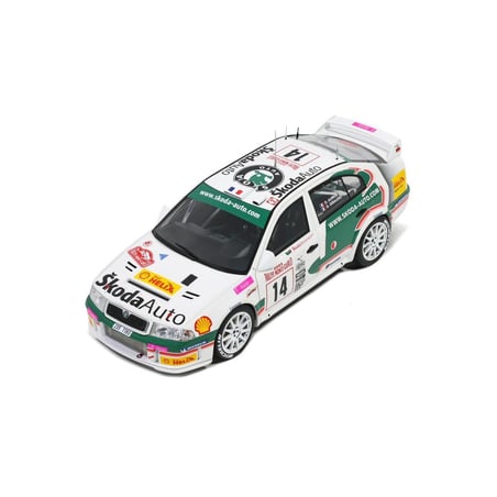 Otto Mobile 1/18 Skoda ctavia WRC EVO3 No.14 Rally Monte Carlo 2003 D.Auriol - D.Giraudet