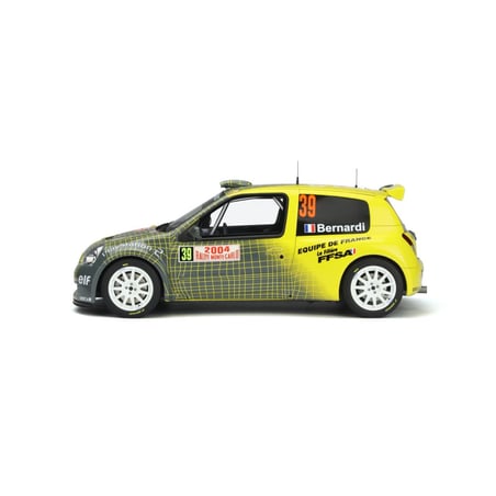 Otto Mobile 1/18 Renault Clio 2 Super 1600 Rally Monte Carlo 2004 N. Bernardi / D.Giraudet