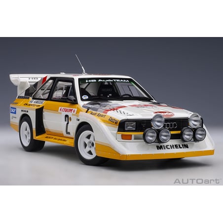 1:18 Audi Sport Quattro S1 Rally Monte Carlo 1986 W. Röhrl/C. Geistdörfer No.2