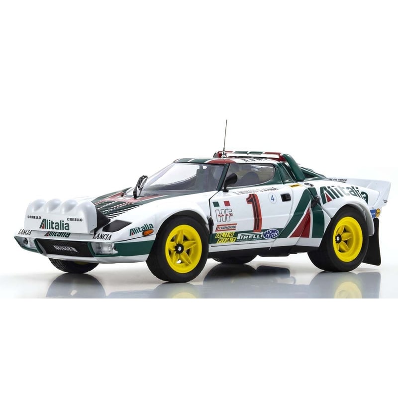 Kyosho 1/18 Lancia Stratos HF Alitalia, No.1, Winner Monte Carlo 1977(Night Version) S.Munari/S.Maiga