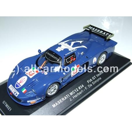 IXO 1/43 Maserati MC12 No.34 FIA GT Imola 2004 J. Herbert/F. De Simone