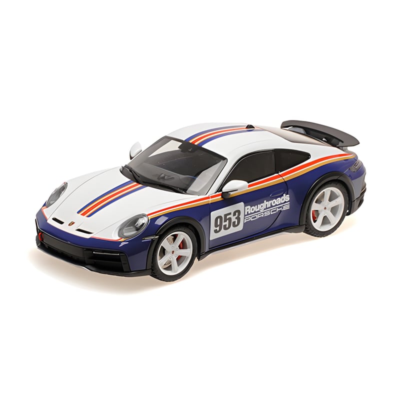 Minichamps 1/18 Porsche 911 (992) Dakar No.953 Roughroads Rallye Design Package 2022