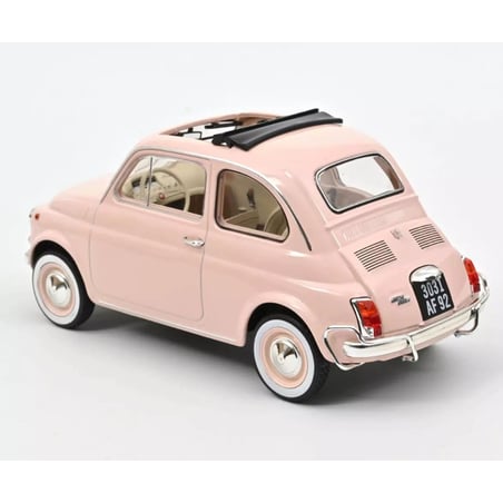 Norev 1/18 Fiat 500 L 1968 Pink with special birth pack