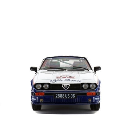 1:18 Alfa Romeo GTV6- 3rd Tour De Corse Rallye 1986-No.14- Drivers: Y. Loubet / JM. Andrie (Solido)