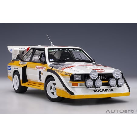 Autoart 1/18 Audi Quattro S1 No.6 Rally Monte Carlo 1986 H.Mikkola/A.Hertz