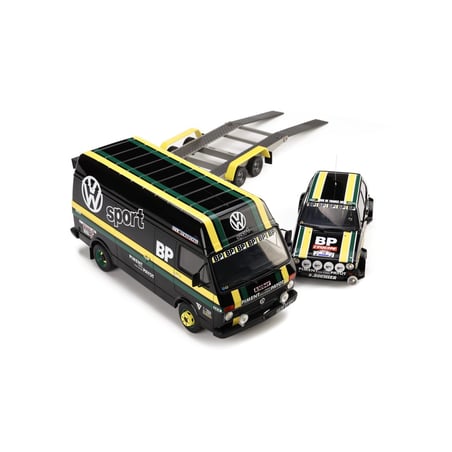 Otto Mobile 1/18 VW LT35,Golf Gti MK1 Gr.2,1981 BP Racing No.10 Td France J. Panciatici / P.Thinnes