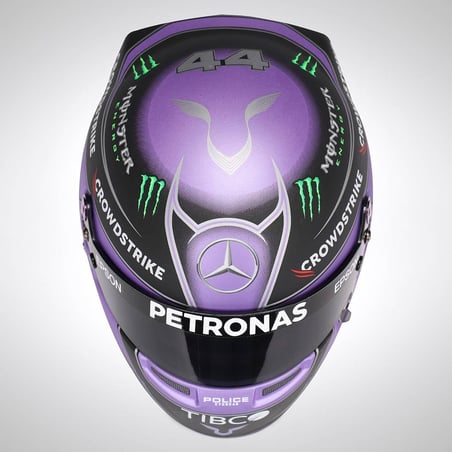 Mini Helmet/Bell Helmet 1/2 Mercedes F1 Lewis Hamilton 2021 F1 Helmet