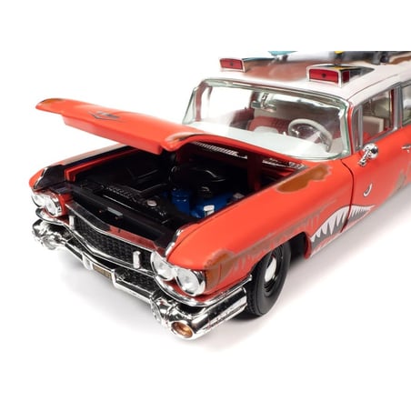 AutoWorld 1/18 Cadillac Eldorado Ambulance Surf Shark 1959