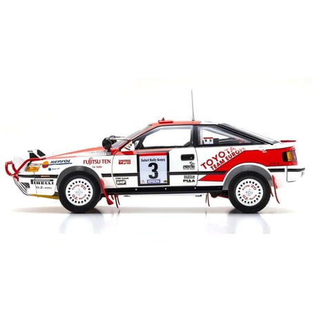 Kyosho 1/18 Toyota Celica GT-Four, Toyota Team, Night Race, No.3, Winner Rally Safari, Waldegard Bjorn /Gallagher Fred 1990