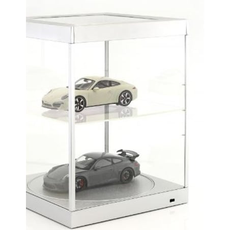 Triple9 1/18 Acrylic Showcase with LED lighting, mirror, and bottom Rotary table for 1/18 , 1/24, 1/43