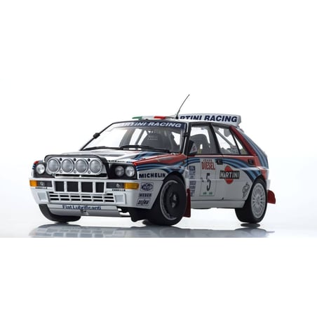 Kyosho 1/18 Lancia Delta HF Integrale Martini Racing, Night Version No.5, Winner Rally San Remo 1992, A.Aghini/S.Farnocchia
