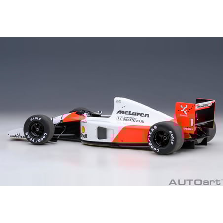 Autoart 1/18  McLaren Honda MP4/6 1991 No.1 World Champion 2nd Japan GP Ayrton Senna (with McLaren logo)