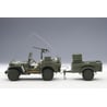 1/18 Jeep Willys, 1943 U.S. Army with Trailer and Accessories