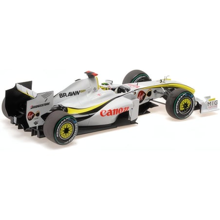 Minichamps 1/18 Brawn BGP 001 F1 No.22 Jenson Button 5th Singapore World Champion 2009