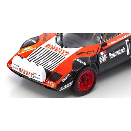 Kyosho 1/18 Lancia Stratos HF No.1 Winner Rallye Hunsrueck 1978, Night Version Walter Röhrl / Christian Geistdörfer