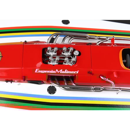 BBR 1/18 Molinari 4 Punti Motorboat 1980 with Ferrari engine
