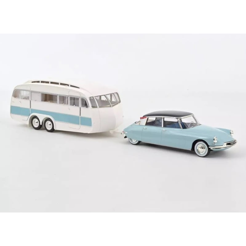 Norev 1/18 Citroën DS 19 1959 & Caravane Hénon