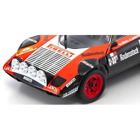 Kyosho 1/18 Lancia Stratos HF No.1 Winner Rallye Hunsrueck 1978, Night Version Walter Röhrl / Christian Geistdörfer