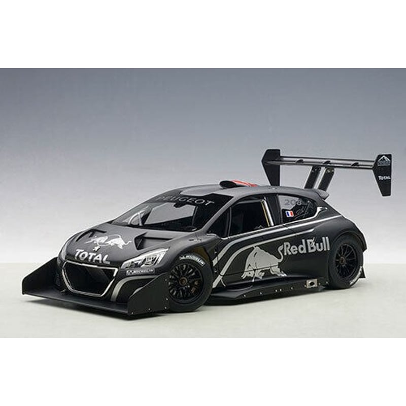 Autoart 1/18 Peugeot 208 T16 Pikes Peak Presentation Car, Red Bull 2013 Sebastian Loeb