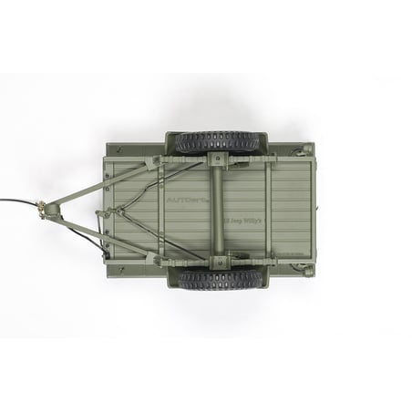 1/18 Jeep Willys, 1943 U.S. Army with Trailer and Accessories
