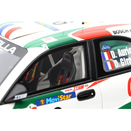 Otto Mobile 1/18  Toyota Corolla WRC Rally Rac 1998 Didier Auriol / D.Giraudet