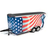 Autoworld 1/18 Closed trailer Star Spangled Banner USA Flag