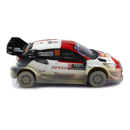 IXO 1/18 Toyota GR Yaris Rally 1, No.69, Safari Rally 2023, K.Rovanpera / J.Halttunen (with dirt effects)