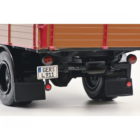Shuco 1/18 Mercedes-Benz L911 Flatbed Truck with Cover 1996