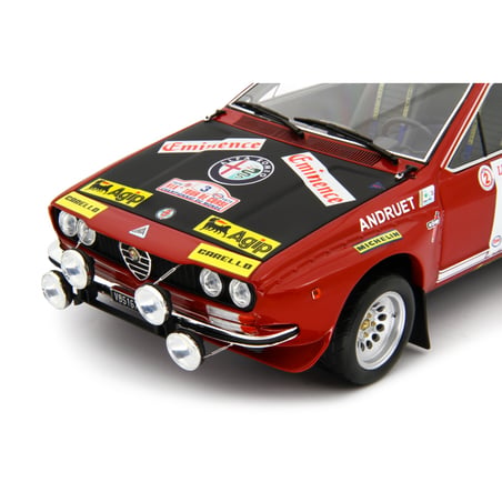 LaudoRacing 1/18 Alfa Romeo Alfetta Gr.2 Autodelta No.3 Rally Tour de Corse 1975 Andruet /Jouanny