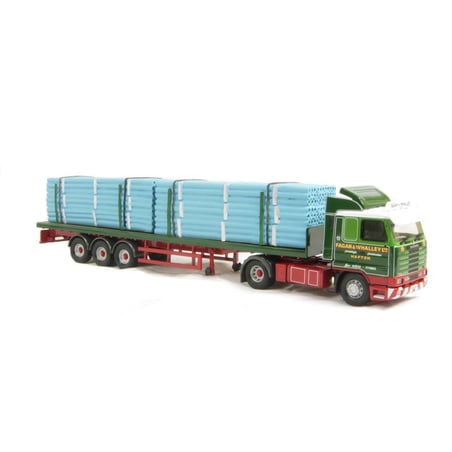 Corgi 1/50 Scania 113 Flatbed and Pipe Load Fagan & Whalley Padiham Lancashire