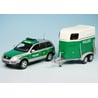 Minichamps 1/43 VW Touareg & horse trailer police Polizei 2002