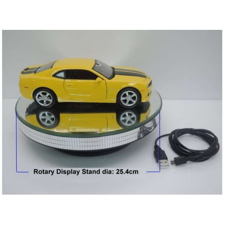 Triple9 1/18 or 1/24 Rotary Base Stand with Mirror Surface use of batteries or USB cable