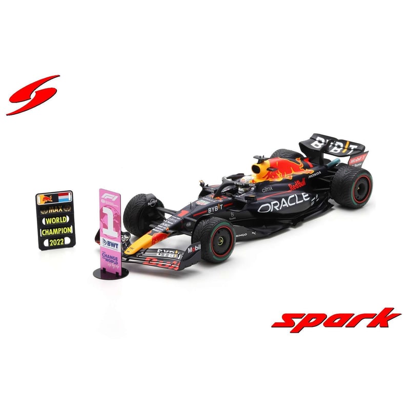 Spark 1/12 Oracle Red Bull Racing RB18 No.1 Winner Japanese GP 2022 F1 World Champion Max Verstappen